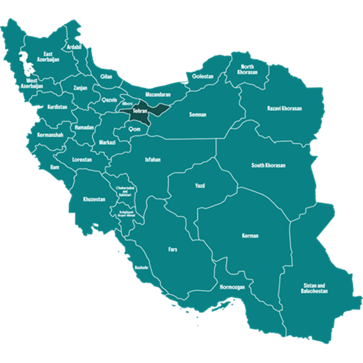 نقشه نمایندگی ها